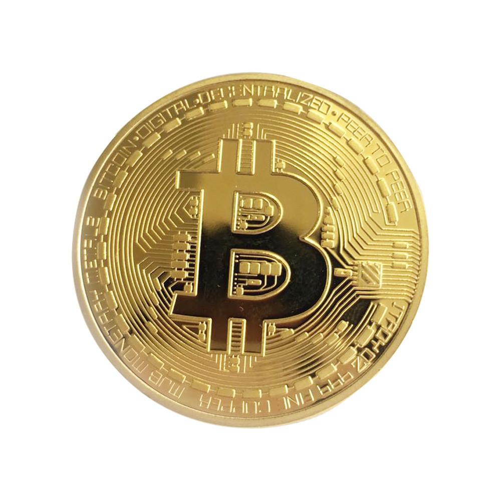 Bitcoin Metal Collectors Coin With Acrylic Packaging For Virtual Currency Enthusiasts And Promotions