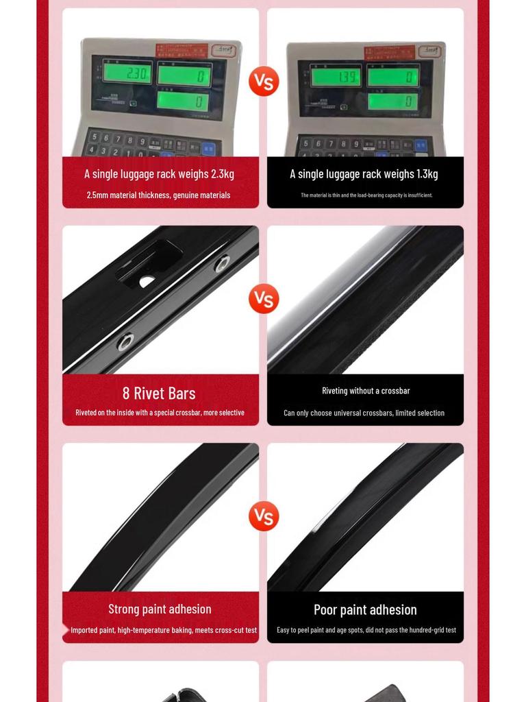 Roof Rack Crossbars for Ideal L7/L8/L9: Exterior Aluminum Alloy Luggage Accessories