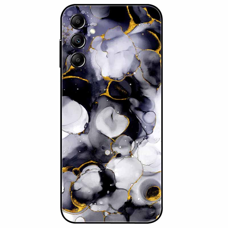 Hülle Für Samsung Galaxy A54 5G A34 A24 S23 Hülle Blume Marmor TPU Weiche Silikonhülle für GalaxyA54 A 34 Bemalte Handyhüllen