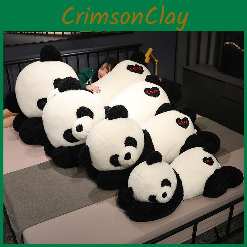 Adorable Panda Plush Cartoon Lounging Soft Plush Toy Kids Bedtime Gift Doll