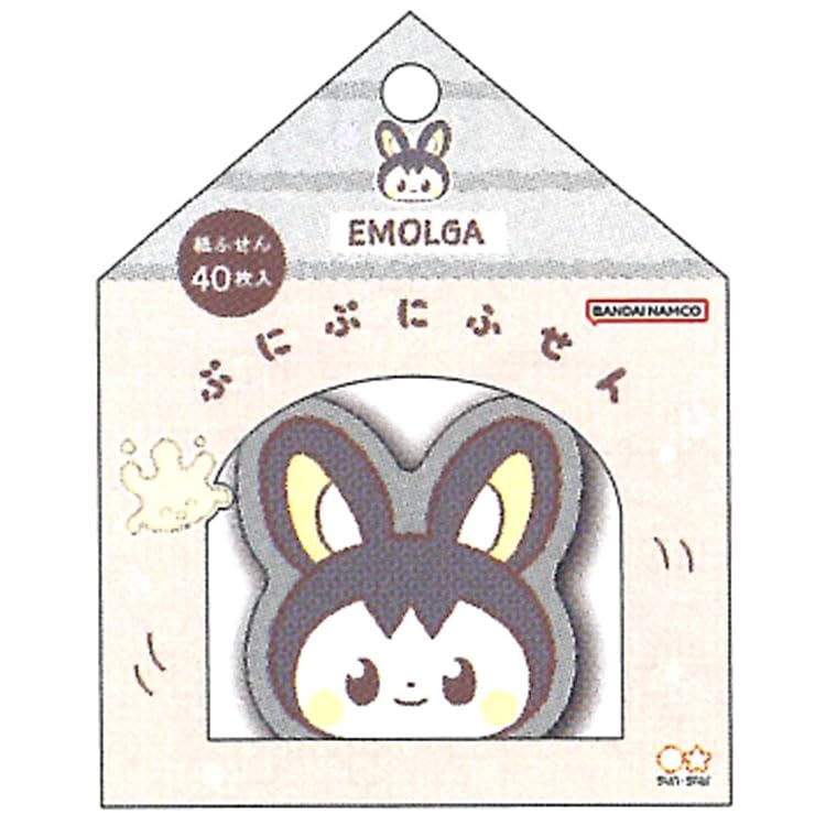 Sunstar Stationery Pocket Monster Squishy Sticky Notes Emolga 808598 PokePeace 2nd Edition