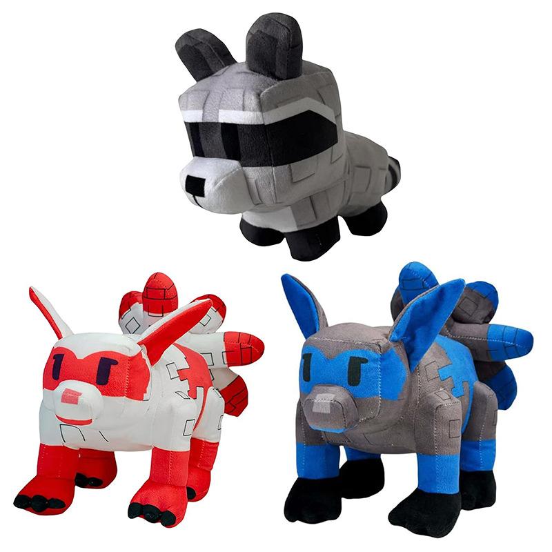 Roblox Grow A Garden Nine-Tailed Fox Plush Beautiful Toys Block Style Soft Stuffed Animals For Kids Game Fans Bedroom Playtime Companion