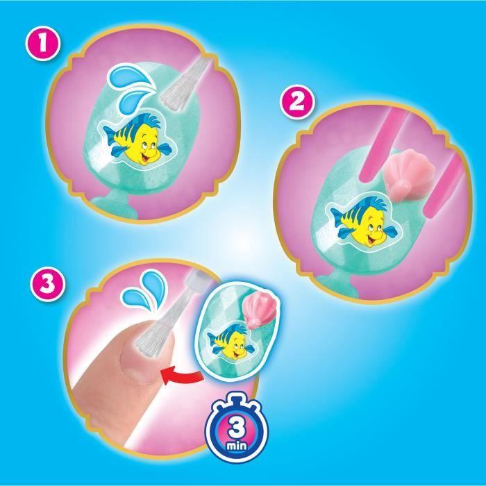Aquabeads Le coffret de manucure des Princesses Disney, perles qui collent avec de l'eau, 35071, Dès 4 ans
