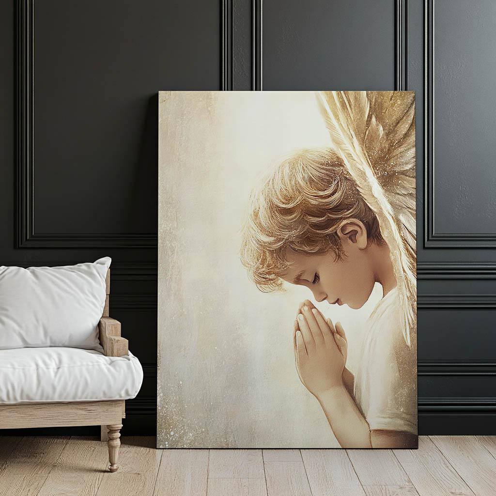 Angel Prayers Angel Prayers, 30X40 Cm, Unframed, Premium Canvas On Stretcher