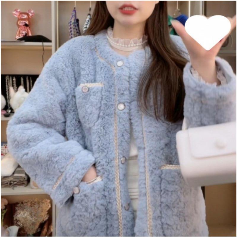 

Женское зимнее пальто из искусственного меха под овчину, новое, свободного кроя, с темпераментом M recommends 100-55kg