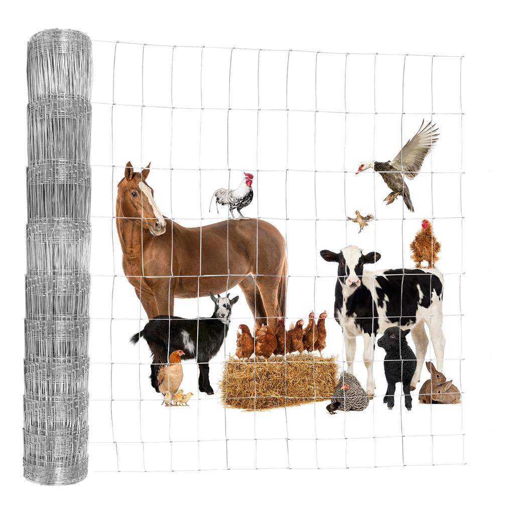 Galvanized Poultry Breeding Fence Chicken Wire Mesh Fence Hardware Cloth for Yard Garden and Animal Chicken Coop Protection