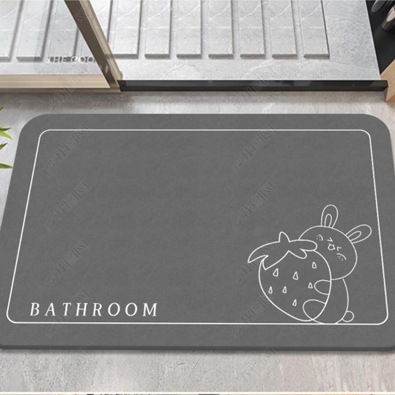 Non-Slip Bathroom Floor Mat - Absorbent, Dirt-Resistant Carpet for Doorway, Bedroom, Toilet