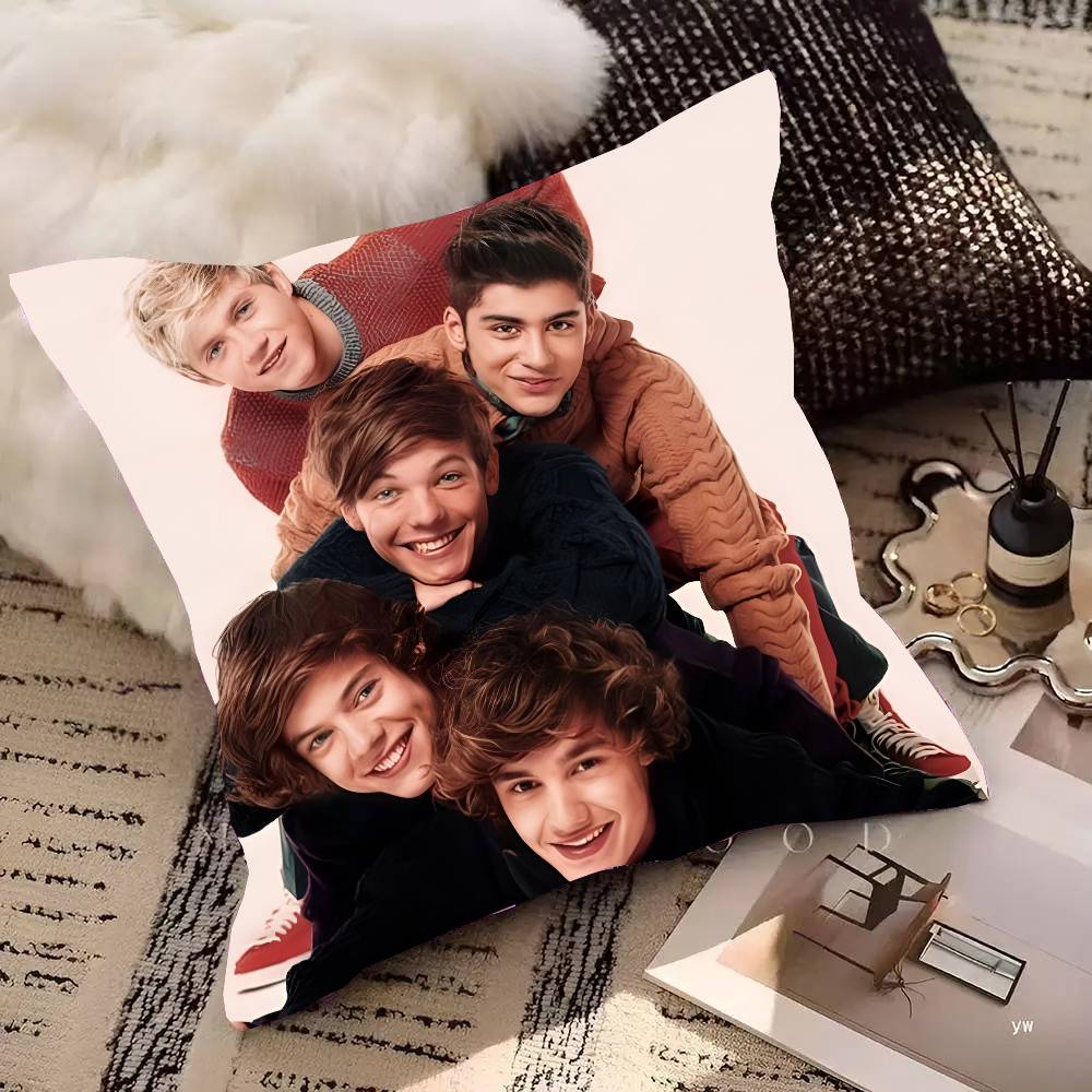 

1PC One D-Directions Pillow Case Square Pillow Bedroom Sofa Leisure Comfort Cushion Car Living Room Home Decoration 16x16Inch