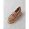 Retro thick-soled woven heightening versatile loafers women's 2025 autumn new small lazy commuter fisherman shoes