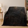 Retro Holzmaserung Jahresringe Flanelldecke Weiche Warme Überwurfdecke für Schlafzimmer Wohnzimmer Bett Reise Camping Picknick Geschenk Kind