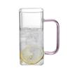Heat-Resistant Square Borosilicate Glass Cup for Tea and Cold Drinks with Handle