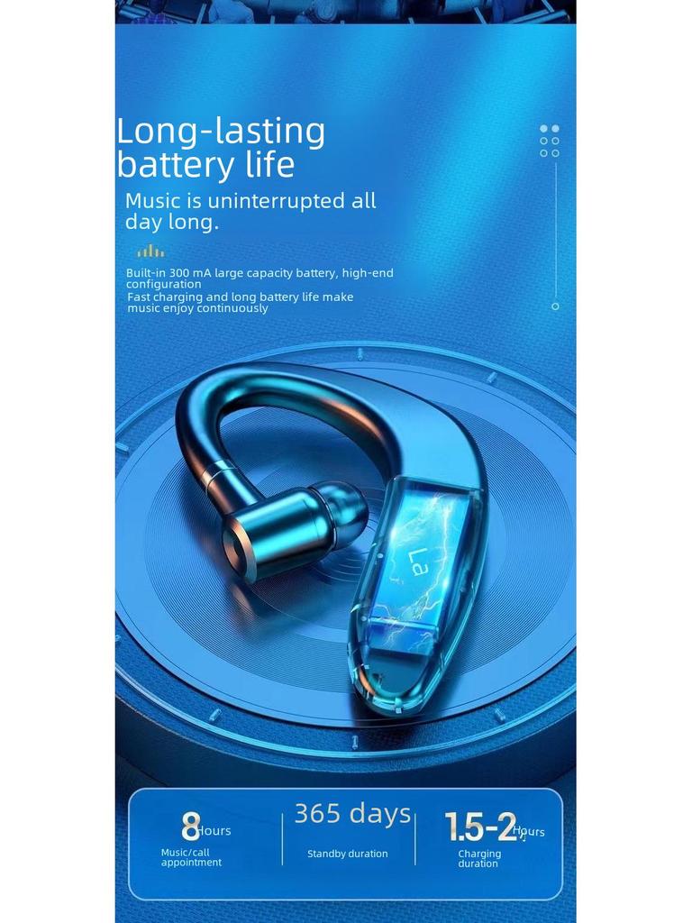 S109 Bezprzewodowy Sportowy Zestaw Słuchawkowy Bluetooth - Uniwersalny, Długa Żywotność Baterii, Idealny do Biegania i Kompatybilny z Androidem i iOS.