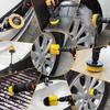 7 stk Rengjøringsbørste Verktøysett, Borfeste Elektrisk Borbørste Rengjøringsbørstesett med Forlengelsesstang, Borbørste Skrubber for Bil