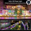 Holiday Christmas Fairy Lights Solar Powered Waterproof LED String Lights Outdoor for Garden Wedding Party Decoration