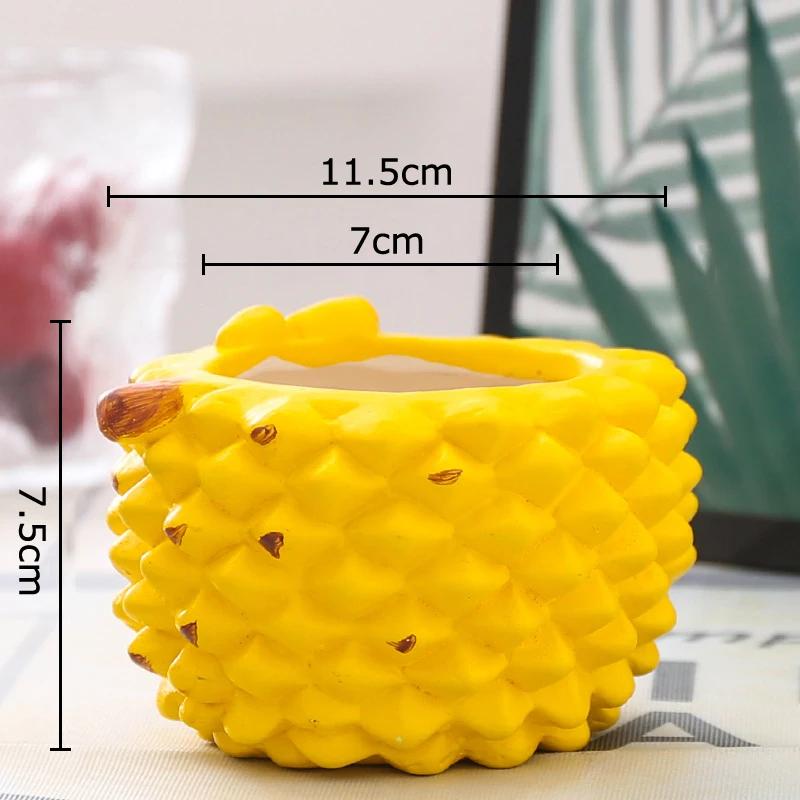 Watermelon Shape Vase Green Plant Pot Table Decoration Flower Arrangement Creative Cartoon Fruits Vases Room Aesthetic Decor