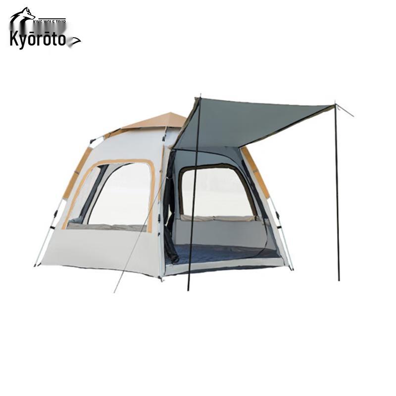 Jinglangtu Portable Hexagonal Camping Tent 3-5 Person