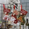 3D Weihnachtsmann & Schneemann Anhänger Set - Strümpfe & Baumdeko