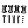 4Pcs/Set Metal RC Wheel Hex Hub 12mm Wheel Hex Hub Crawler Wheel Adapter  For 1/10 RC Crawler