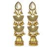 European & American Bohemian Metal Tassel Earrings - Trendy Round Niche Studs for Women