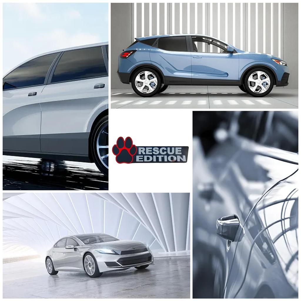 Emblema Genérica de Carro Cachorro, Emblema de Carro Cachorro | Emblema de Carro Cachorro Acrílico 3D