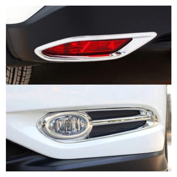 VEZEL Hybrid Front Rear Bumper Garnish Fog Cover Parts Rear Fog Exterior Honda Car Car Accessories & Set, Chrome, Lights, Customization, Vezel, Parts,