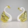 2pcs Swan Model Figurine Collectibles - Swan Cake Topper, Dessert Baking Decor Ornament, Car Interior & Home Decoration