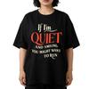 Quite Print Tshirts Summer Women Clothing Casual Fashion Streetwear Oversized ONeck Short Sleeve Tops Plus Size Tshirts