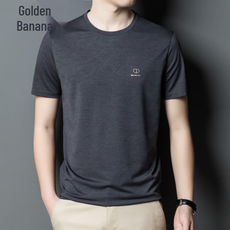 Men s Ice Silk Short Sleeve T-Shirt M