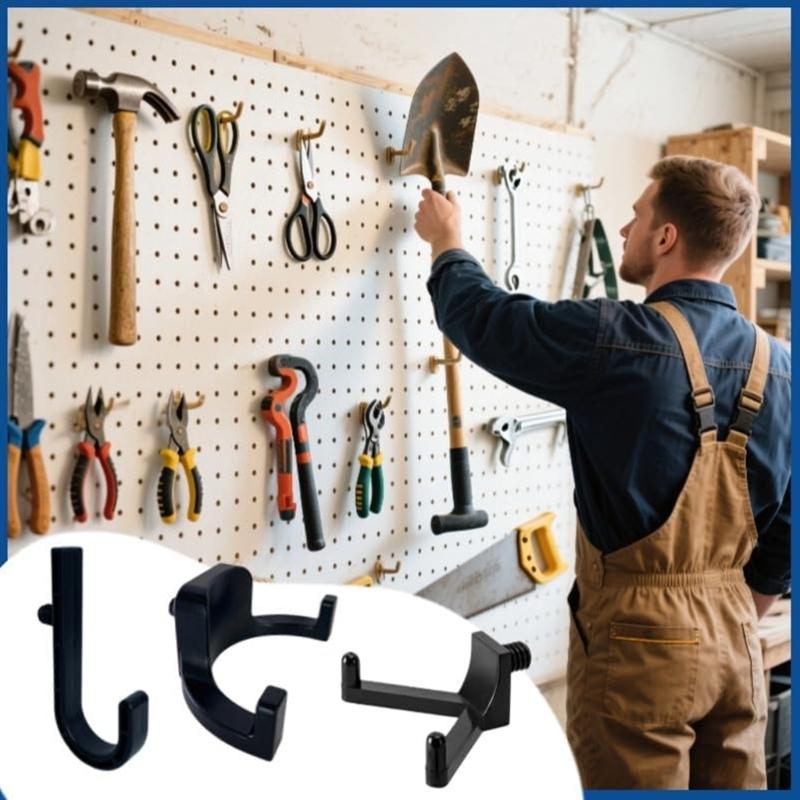 3 Pieces Multi Purpose Garage Hooks For Hanging Tools Ladders Hoses Trimmers Practical Shed Accessories Hangers