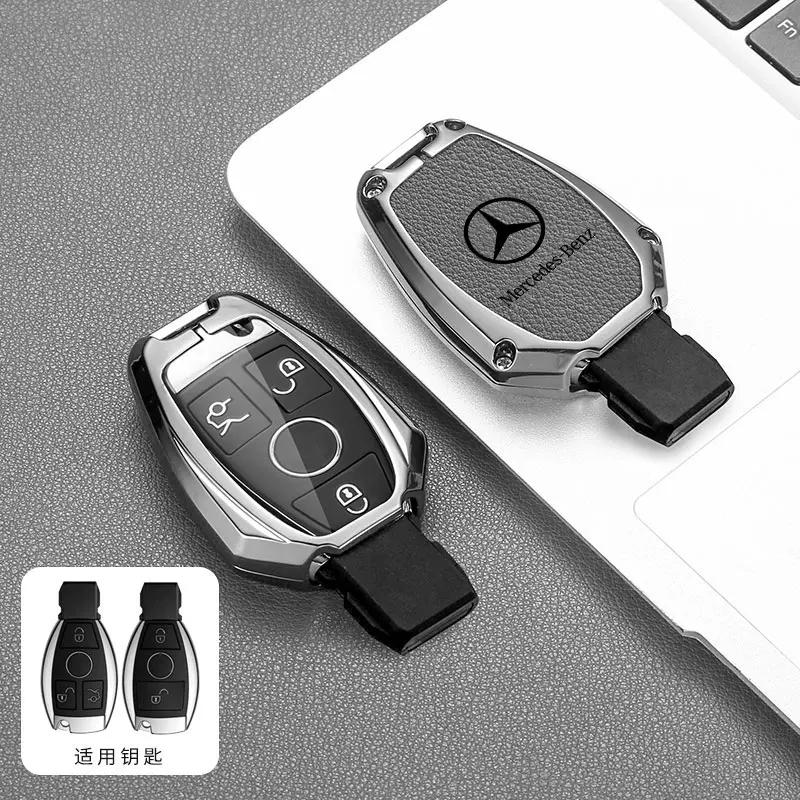 SUG2   Car Key Case Cover Shell For Mercedes Benz C E S Class GLC W206 W223 W214 E300 C260 C300 S450 S500 S400 Fob Accessories