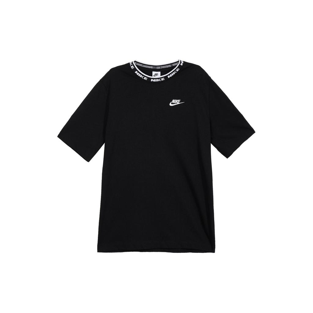 Nike Club Logo Print Vintage Round Neck Sport Casual Breathable Short Sleeve T-Shirt Men Tops Black FB7310-010