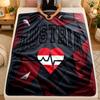Flannel BlanketAustria Football Warm Soft Throw Blanket for Indoor Sofa Bed Living Room Use