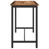 Vintage Wood Table 100 X 50 X 76.5 Cm Engineered Wood and Steel
