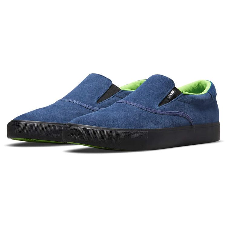 Nike Leo Baker x Zoom Verona Slip SB Modrá Void Pánské Tenisky Elektricky-Zelená Černá DC4231-400