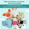 Portable Sounding Doll Dogs Toy Interactive Tooth Cleaning Cats Toy Cartoon Soft Squeaky Toy