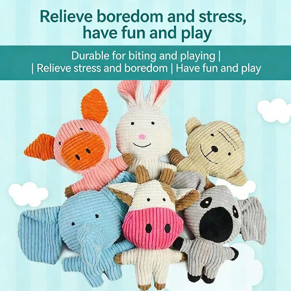 Portable Sounding Doll Dogs Toy Interactive Tooth Cleaning Cats Toy Cartoon Soft Squeaky Toy