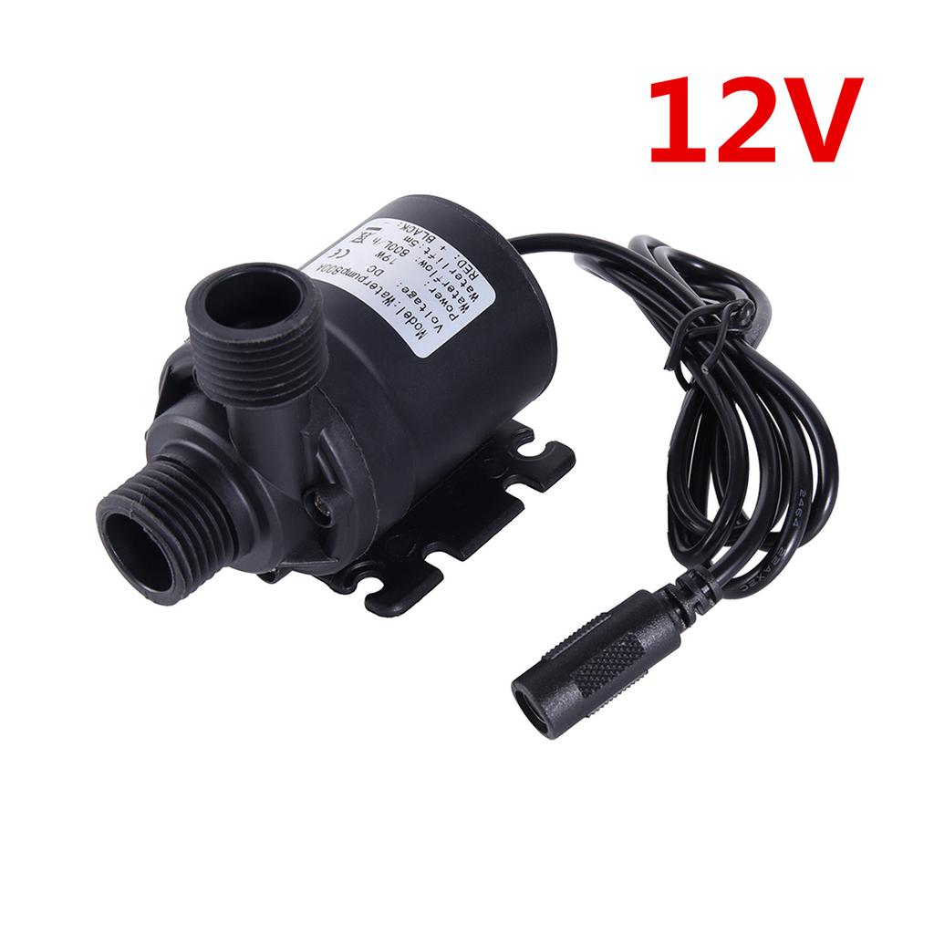 Pompa Wody DC 12/24V Wysokociśnieniowa Ultra Cicha 800L/H Pompa Niskoszumowa Cyrkulacja Wody w Akwarium Mała Pompa Wzmacniająca 1szt.