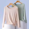 Autumn Korean Style Women's Slim-Fit Long Sleeve Round Neck T-shirt