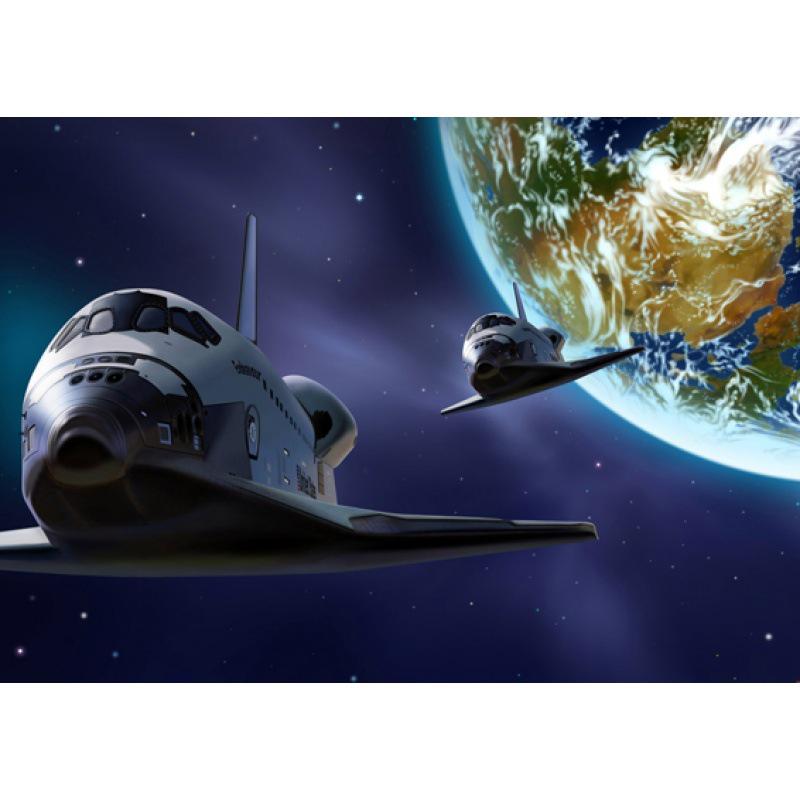 Aerospace Art Poster: Decorative Kraft Paper, Framed Wall Mural
