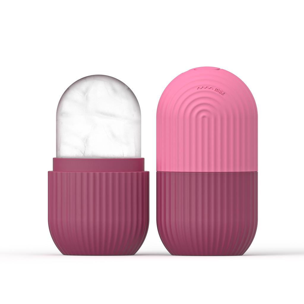 1 Stück Silikon-Gesichts-Eiswürfelform für Schönheit und Hautpflege Silikon-Gesichts-Eisroller