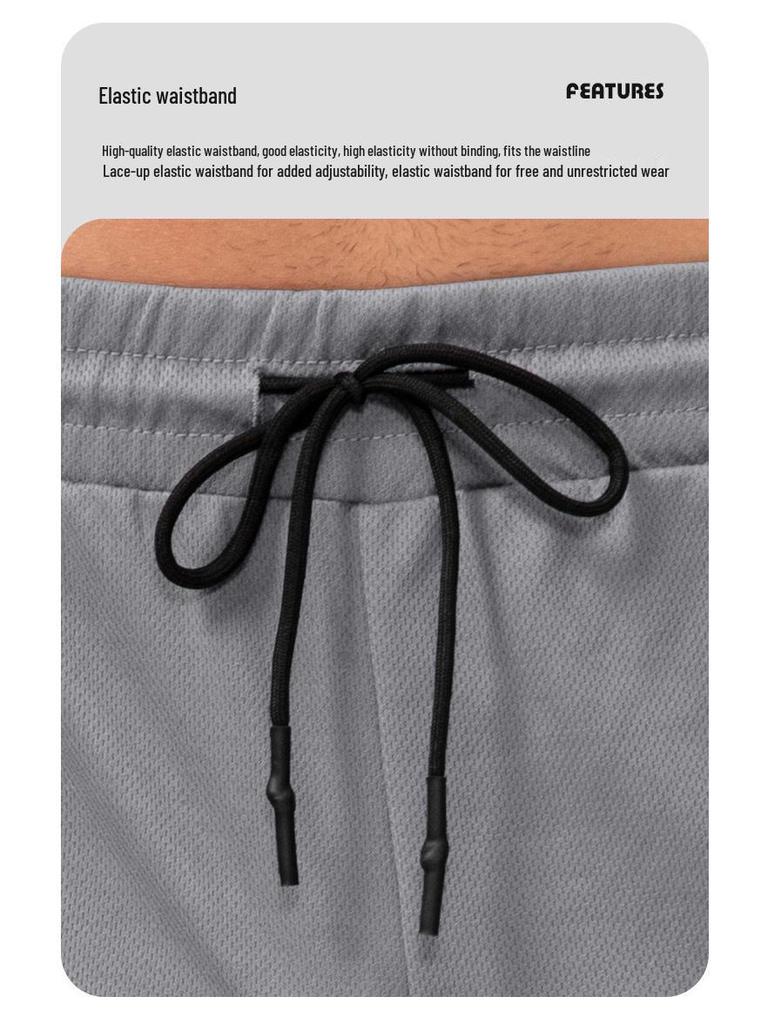 Men's PRO Breathable Mesh Double Layer Quick-Dry Loose Fit Running Shorts