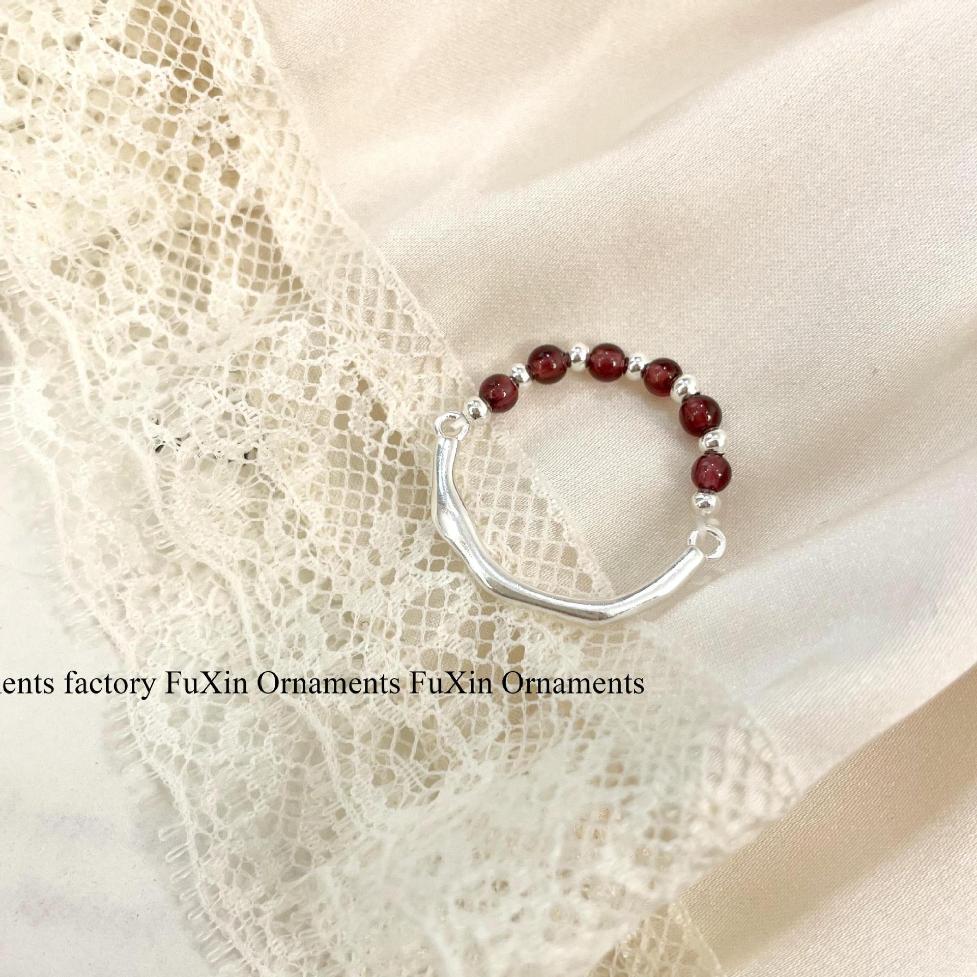 

Элегантное полукруглое женское кольцо с бусинами — минималистичный роскошный дизайн rr532