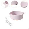 Pet Heated Bowl Ceramic Waterer Elevated Cat Dog Feeding for Winter