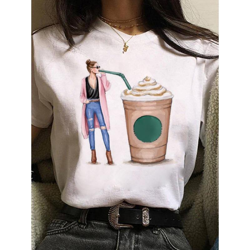Sommer Urbanes Mädchen Übergröße Rundhals Bedruckt Cartoon Locker Baumwolle Kurzarm Oberteil T-Shirts Damen