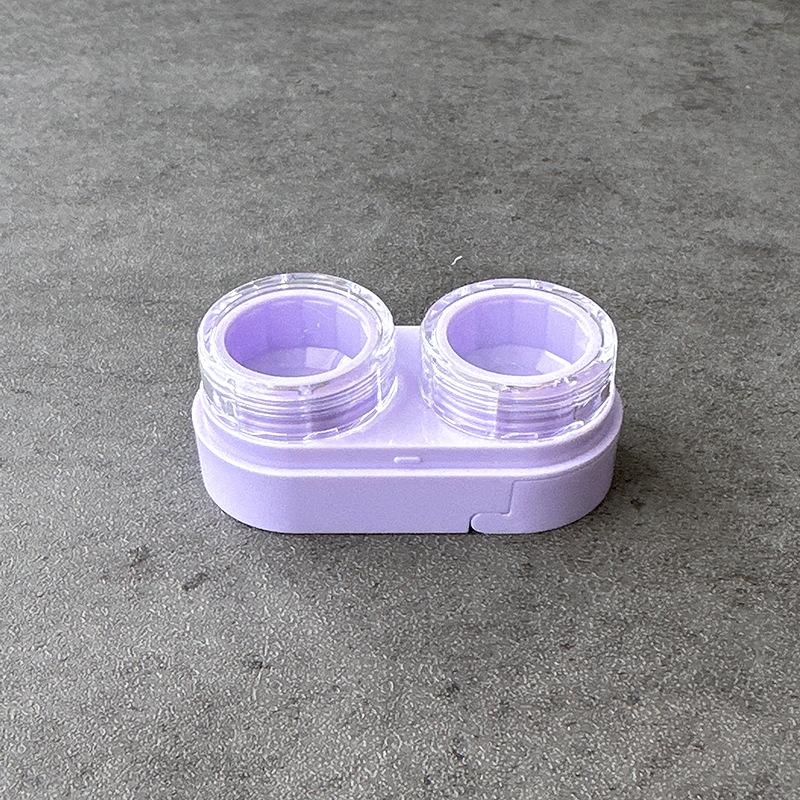 1PC Cream Colour Contact Lenses Box Travel Holder Container Soaking Contact Lens Box Mini Contact Lenses Case Accessorie