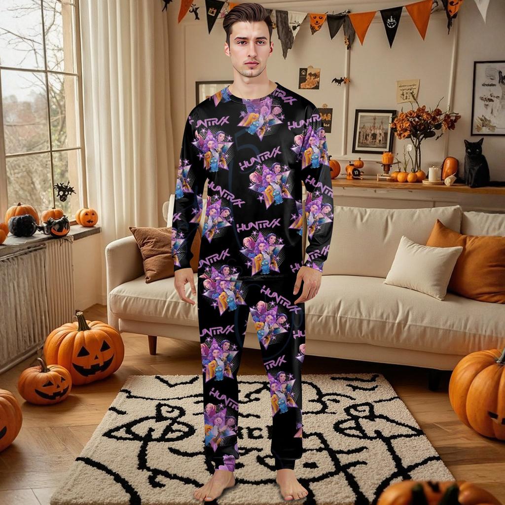 Prints Family Matching Long Sleeve Tops+Pants Set Family Matching Sets