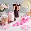 Transparent Cotton Swab Storage Box Portable Makeup Cosmetic Organizer Dust-proof Acrylic Jewelry Storage Container Makeup Tools