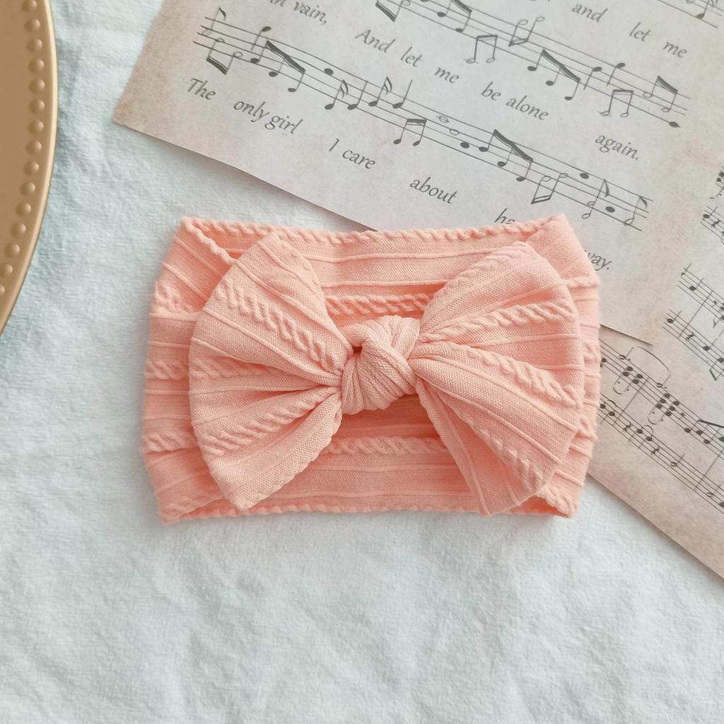 European & American Elastic Nylon Bow Baby Headband Hair Accessories