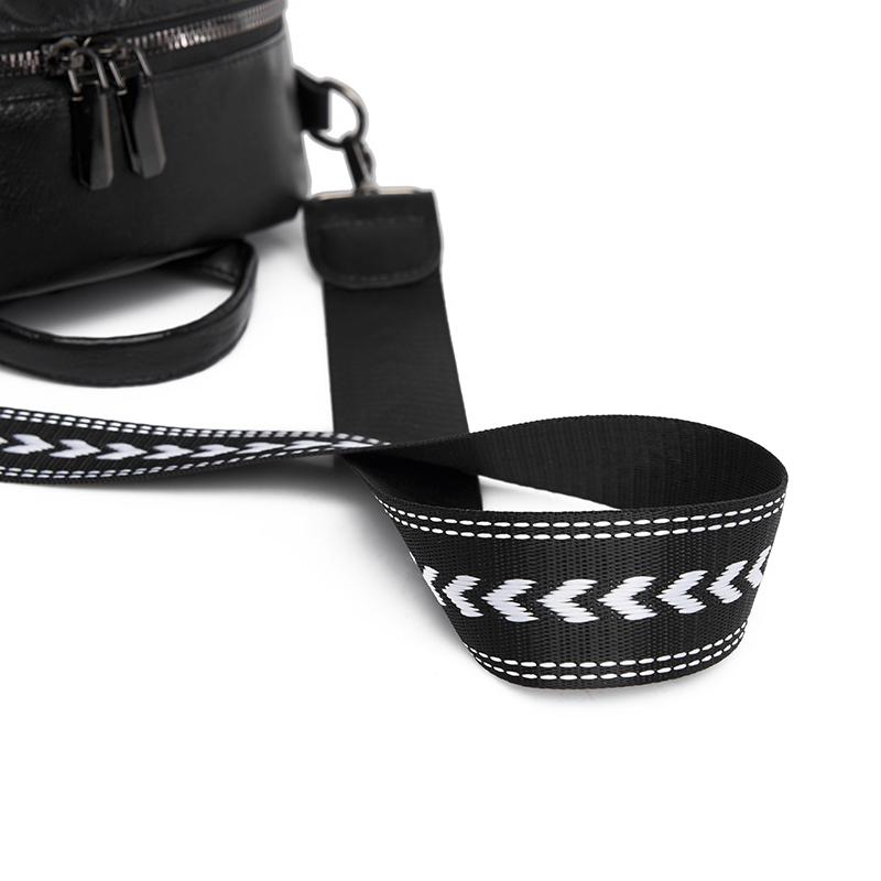 Leather Backpack Women's Zipper Bag Small Backpack