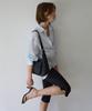 Among A Nylon Buckled Pocket Shoulder Bag_Black
